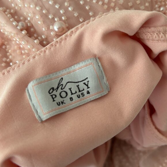 Oh Polly Seychelles Embellished Cowl Neck Mini Dress - Picture 6 of 6